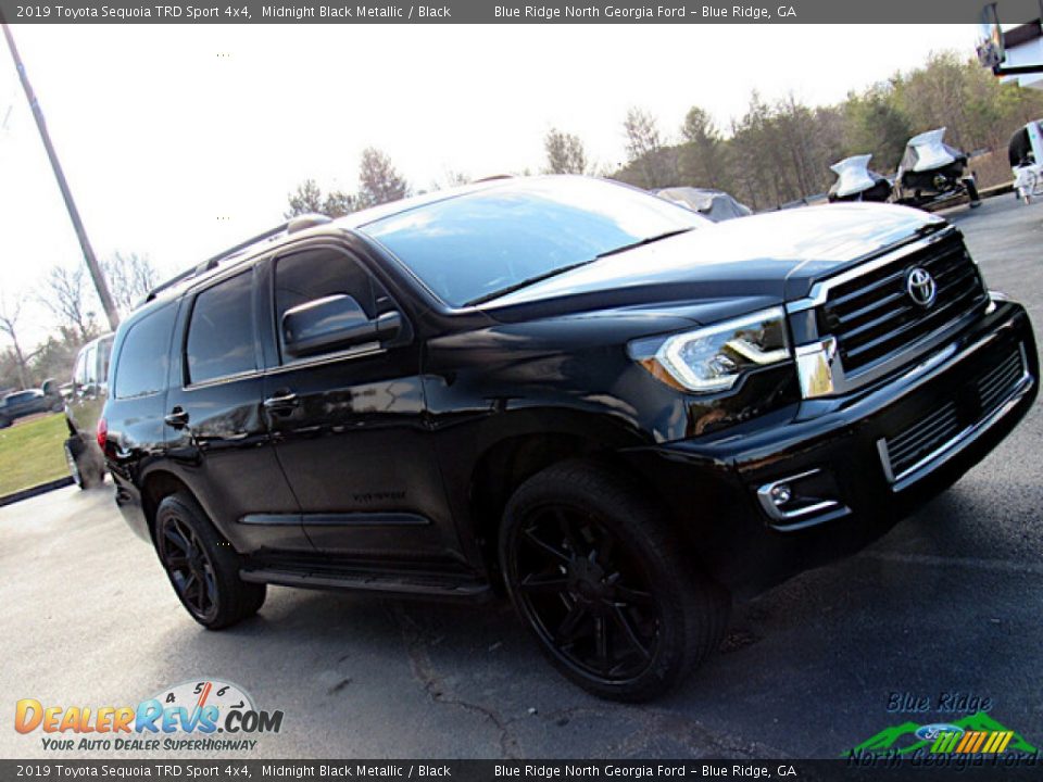 2019 Toyota Sequoia TRD Sport 4x4 Midnight Black Metallic / Black Photo #27