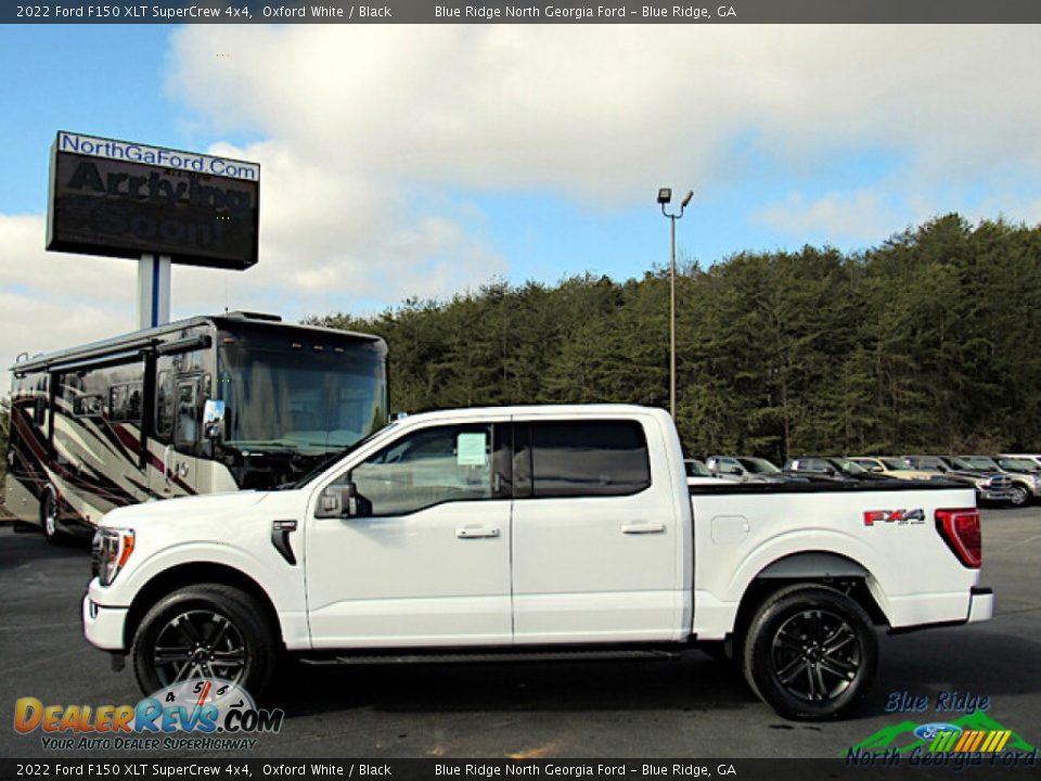 2022 Ford F150 XLT SuperCrew 4x4 Oxford White / Black Photo #2