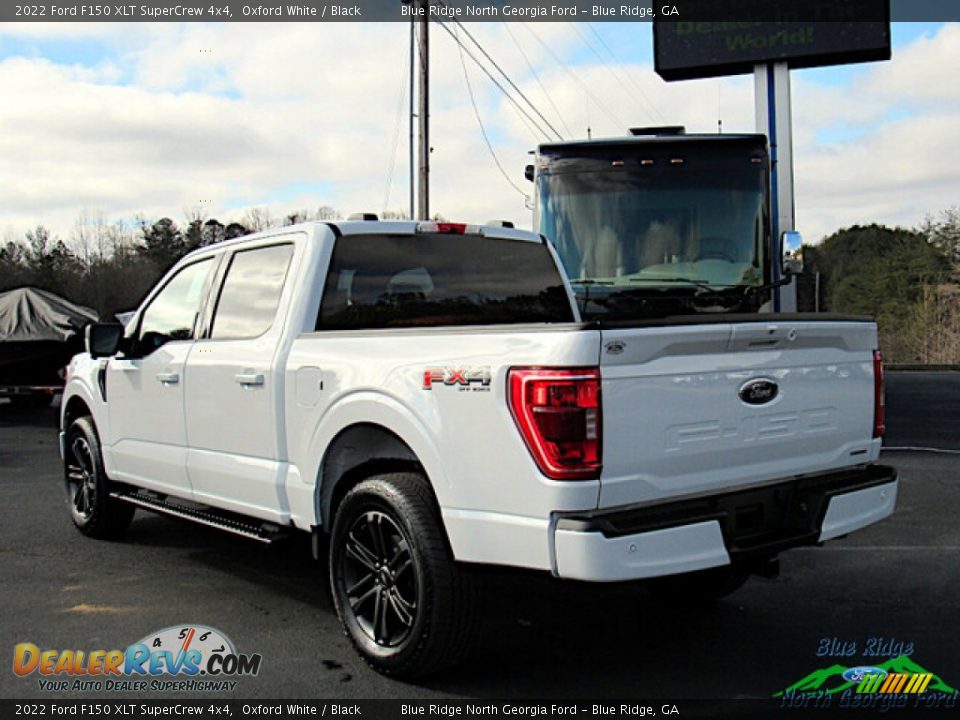 2022 Ford F150 XLT SuperCrew 4x4 Oxford White / Black Photo #3