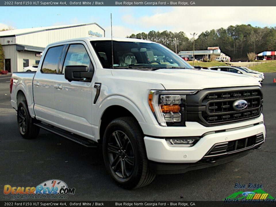 2022 Ford F150 XLT SuperCrew 4x4 Oxford White / Black Photo #7