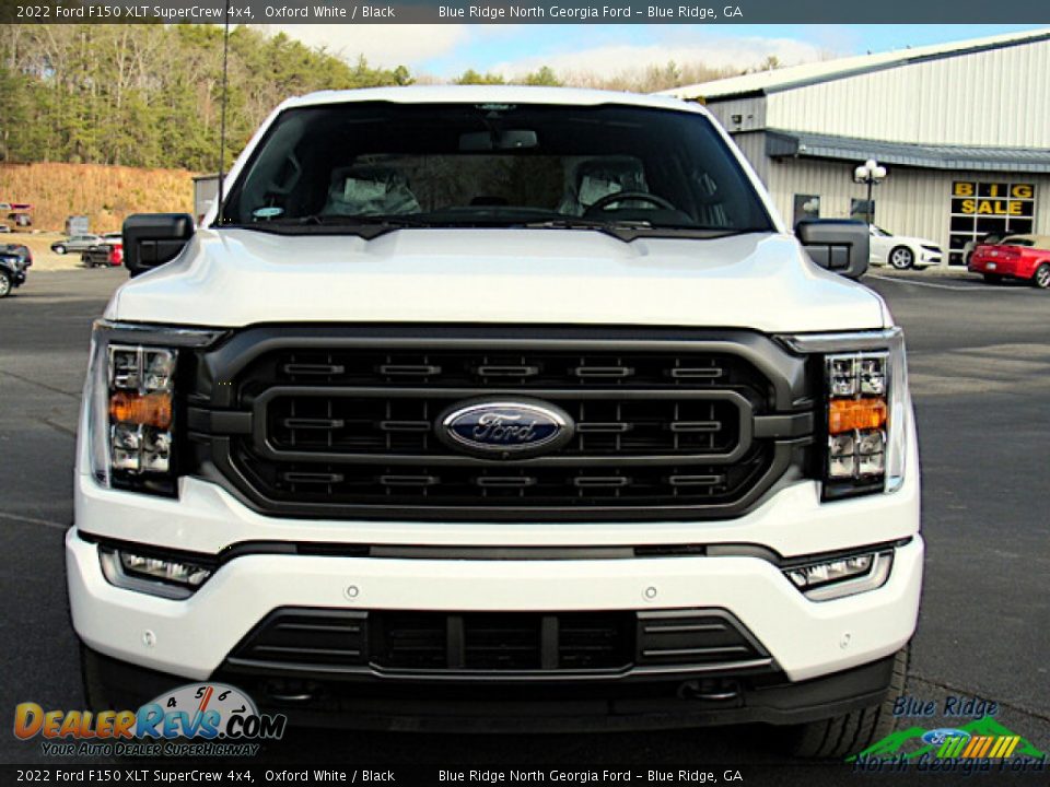 2022 Ford F150 XLT SuperCrew 4x4 Oxford White / Black Photo #8