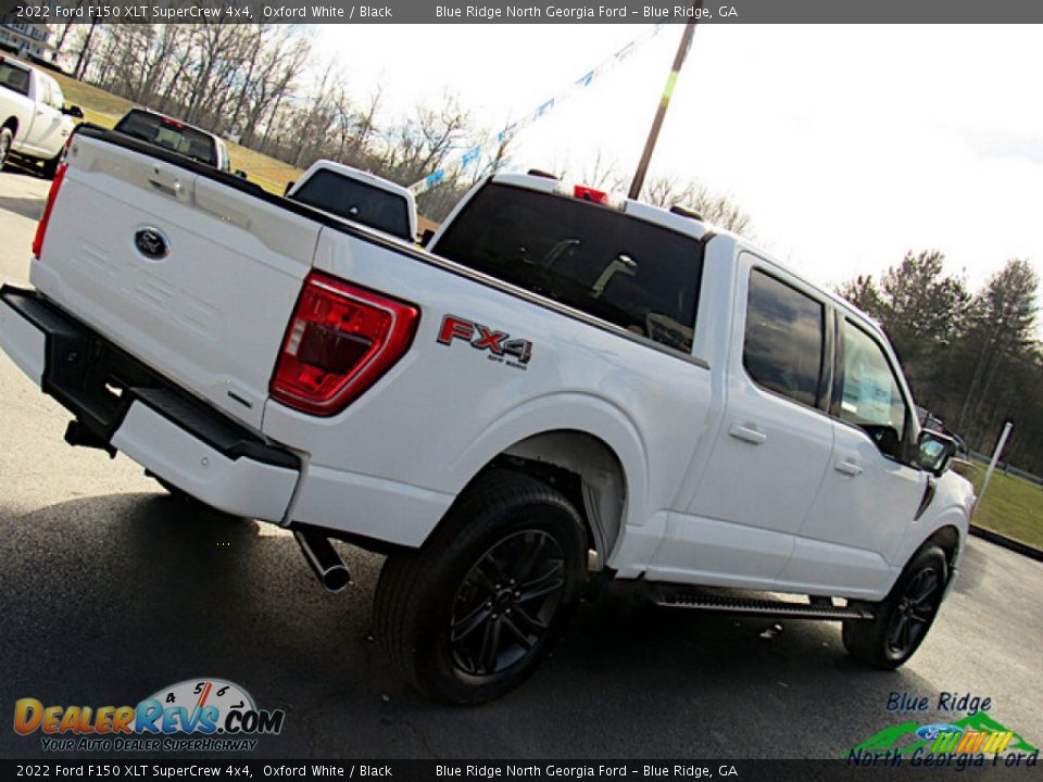 2022 Ford F150 XLT SuperCrew 4x4 Oxford White / Black Photo #31