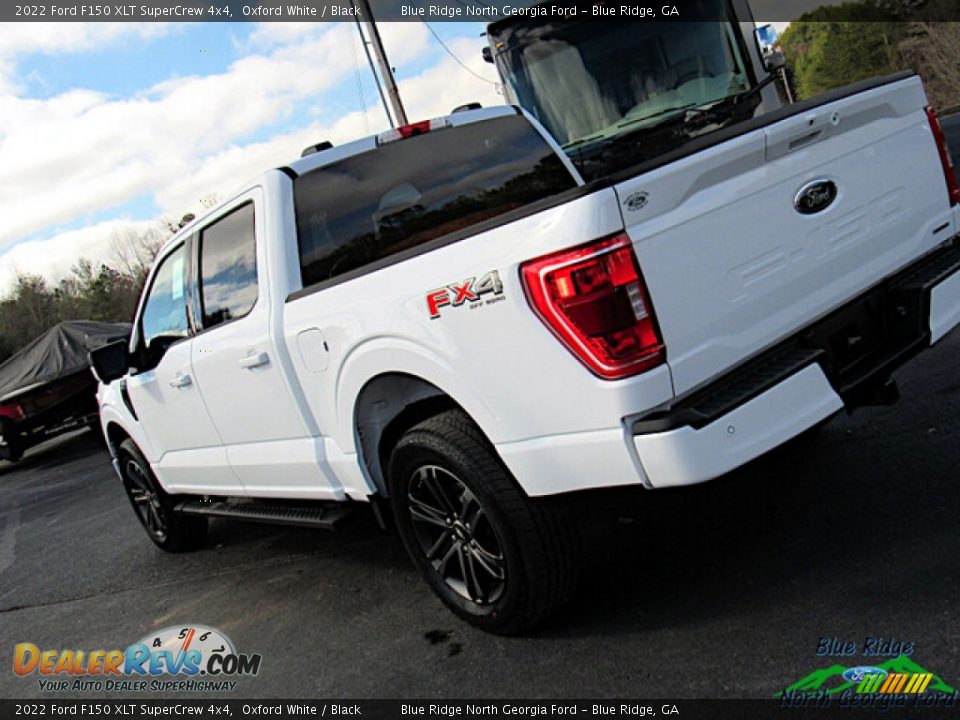 2022 Ford F150 XLT SuperCrew 4x4 Oxford White / Black Photo #32