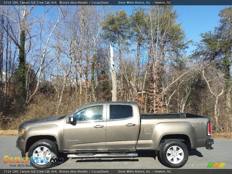 2016 GMC Canyon SLE Crew Cab 4x4 Bronze Alloy Metallic / Cocoa/Dune Photo #1