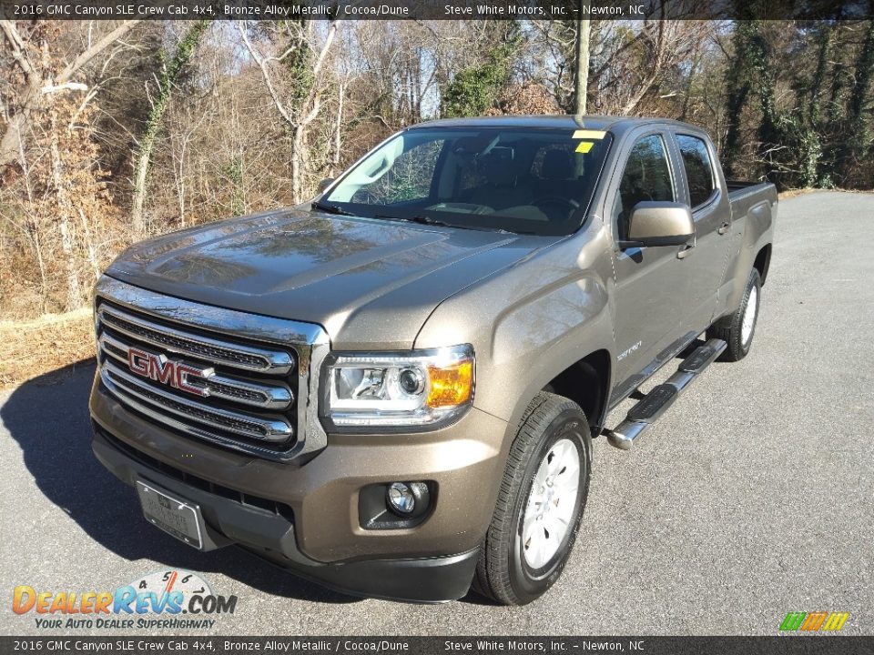 2016 GMC Canyon SLE Crew Cab 4x4 Bronze Alloy Metallic / Cocoa/Dune Photo #2