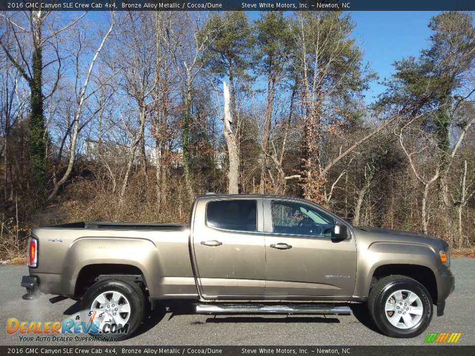 Bronze Alloy Metallic 2016 GMC Canyon SLE Crew Cab 4x4 Photo #5