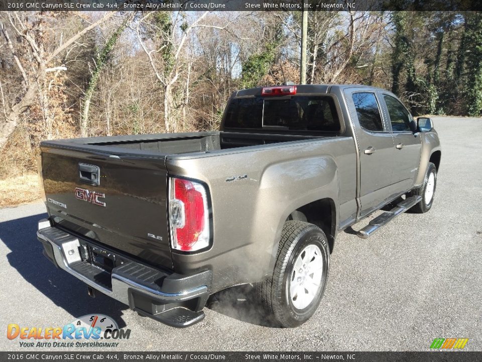 2016 GMC Canyon SLE Crew Cab 4x4 Bronze Alloy Metallic / Cocoa/Dune Photo #6