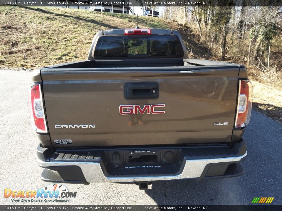 2016 GMC Canyon SLE Crew Cab 4x4 Bronze Alloy Metallic / Cocoa/Dune Photo #7