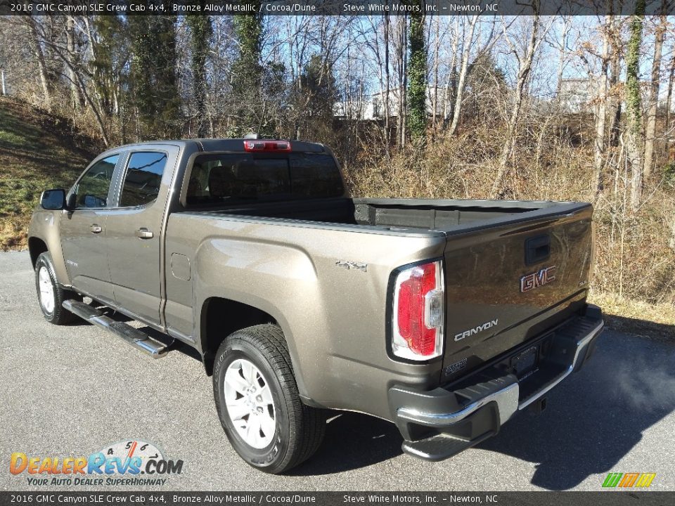 2016 GMC Canyon SLE Crew Cab 4x4 Bronze Alloy Metallic / Cocoa/Dune Photo #9