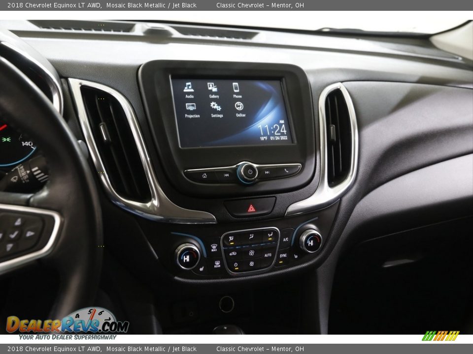 2018 Chevrolet Equinox LT AWD Mosaic Black Metallic / Jet Black Photo #9