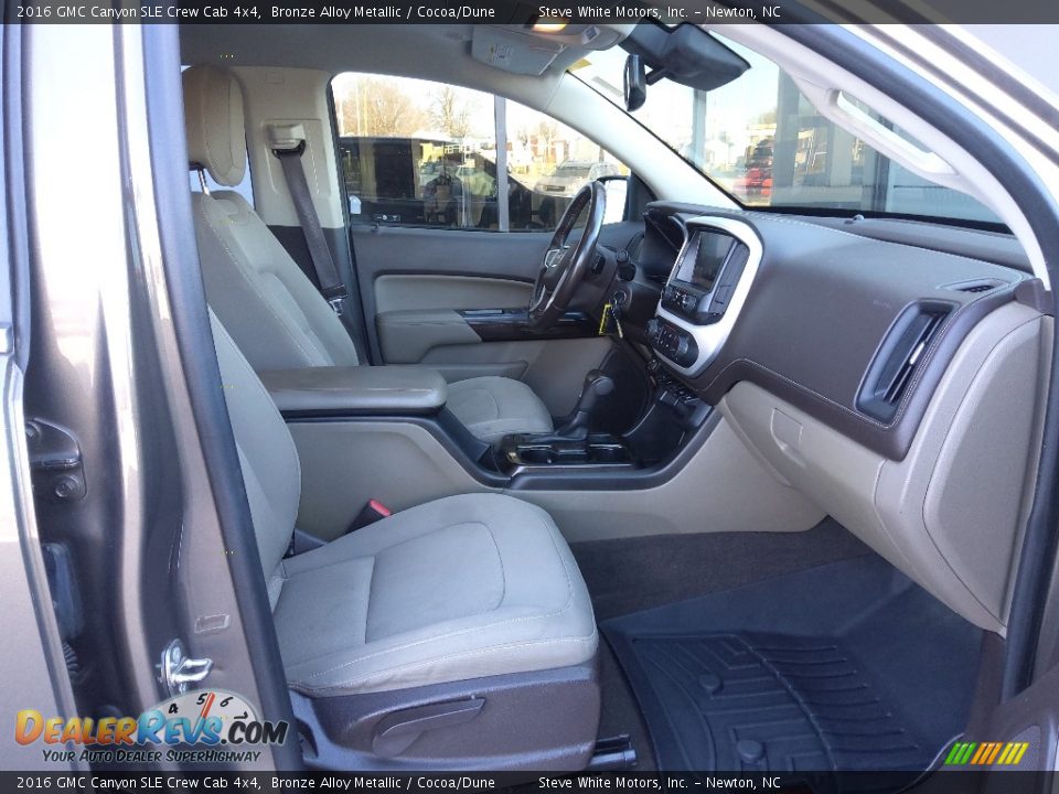 Cocoa/Dune Interior - 2016 GMC Canyon SLE Crew Cab 4x4 Photo #17