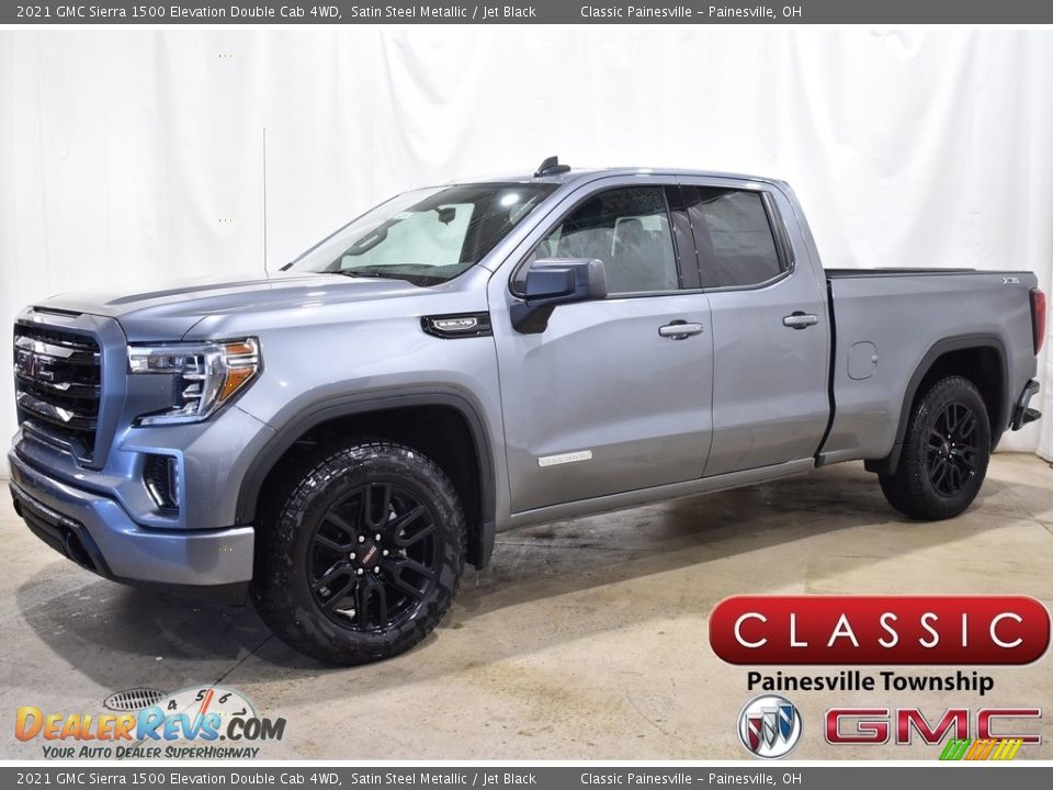 2021 GMC Sierra 1500 Elevation Double Cab 4WD Satin Steel Metallic / Jet Black Photo #1