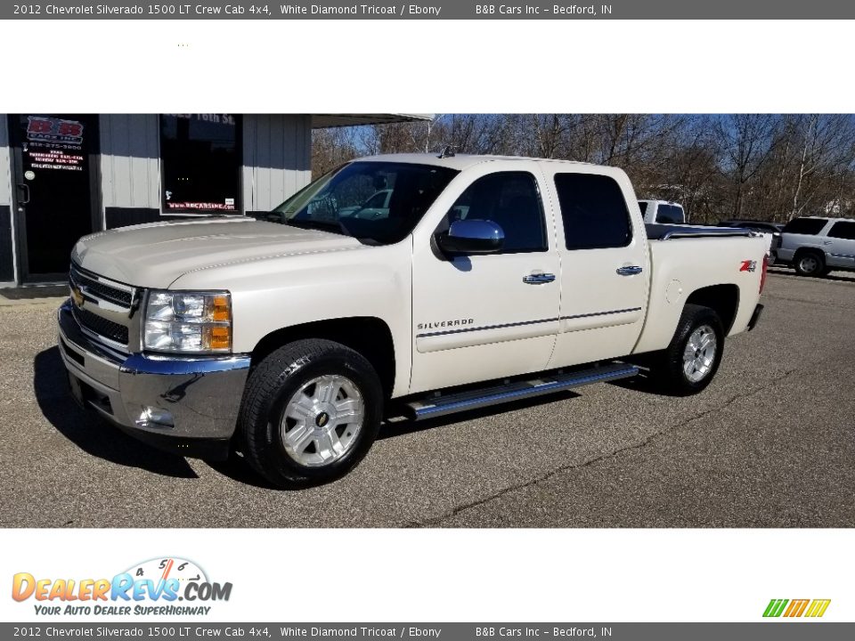2012 Chevrolet Silverado 1500 LT Crew Cab 4x4 White Diamond Tricoat / Ebony Photo #1