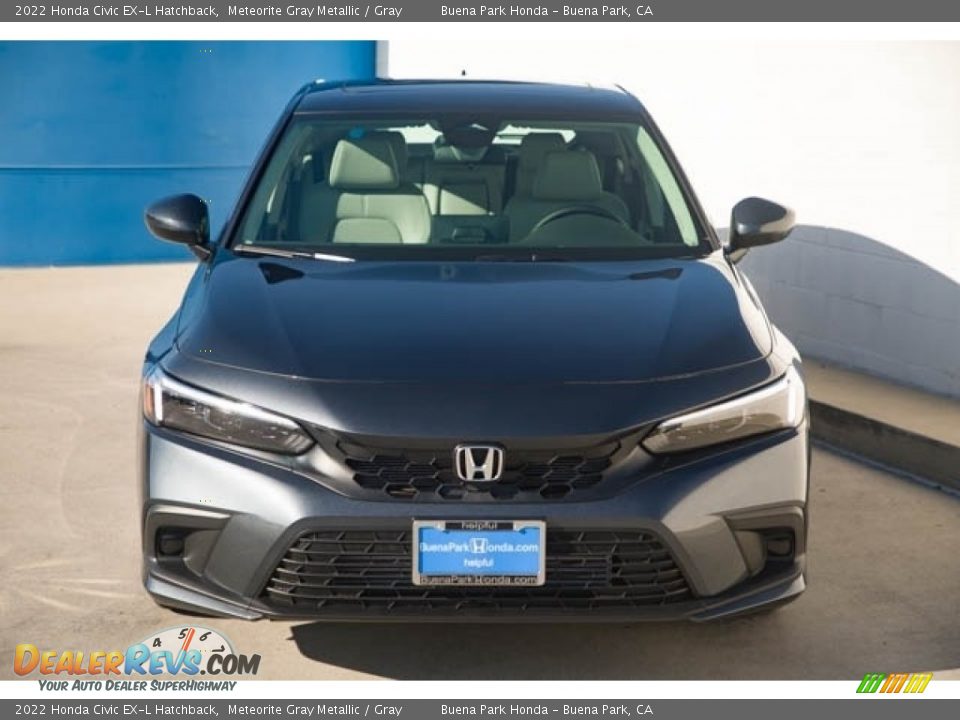2022 Honda Civic EX-L Hatchback Meteorite Gray Metallic / Gray Photo #3