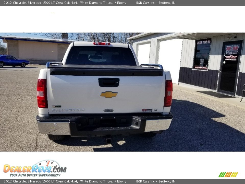 2012 Chevrolet Silverado 1500 LT Crew Cab 4x4 White Diamond Tricoat / Ebony Photo #4