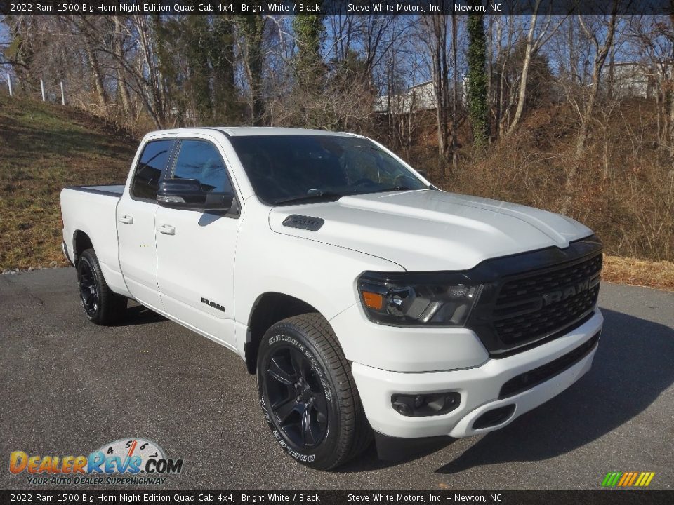 Front 3/4 View of 2022 Ram 1500 Big Horn Night Edition Quad Cab 4x4 Photo #4