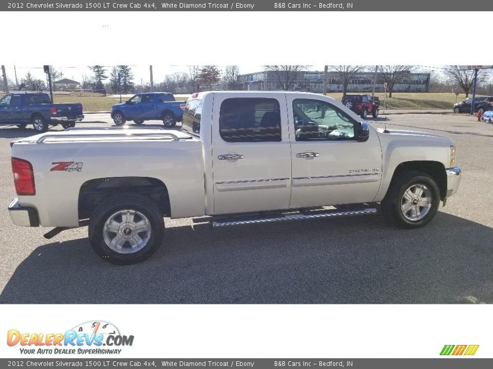 2012 Chevrolet Silverado 1500 LT Crew Cab 4x4 White Diamond Tricoat / Ebony Photo #6