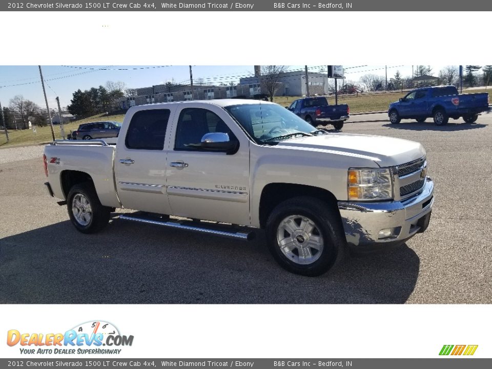 2012 Chevrolet Silverado 1500 LT Crew Cab 4x4 White Diamond Tricoat / Ebony Photo #7
