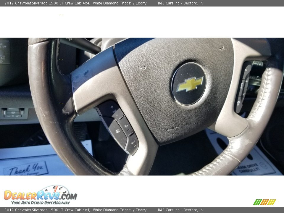 2012 Chevrolet Silverado 1500 LT Crew Cab 4x4 White Diamond Tricoat / Ebony Photo #10