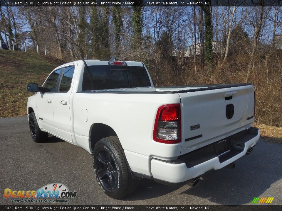 2022 Ram 1500 Big Horn Night Edition Quad Cab 4x4 Bright White / Black Photo #9