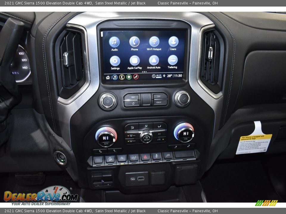 2021 GMC Sierra 1500 Elevation Double Cab 4WD Satin Steel Metallic / Jet Black Photo #12