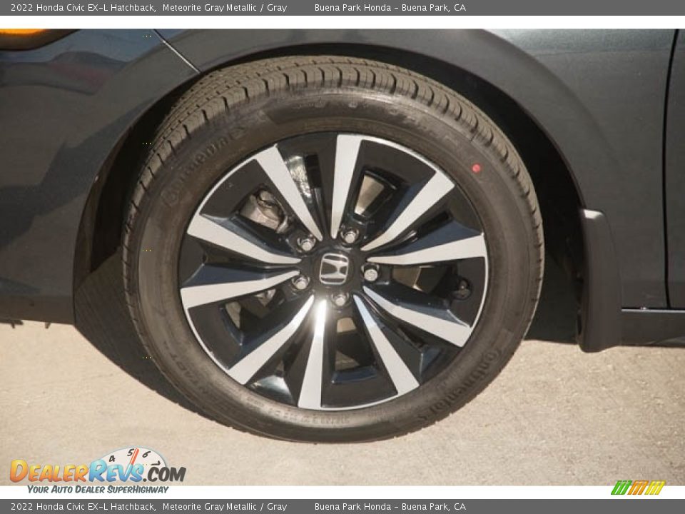 2022 Honda Civic EX-L Hatchback Meteorite Gray Metallic / Gray Photo #13