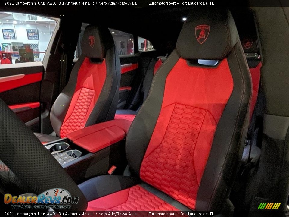 Nero Ade/Rosso Alala Interior - 2021 Lamborghini Urus AWD Photo #3