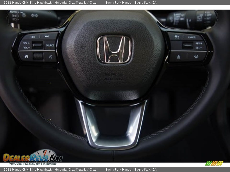 2022 Honda Civic EX-L Hatchback Meteorite Gray Metallic / Gray Photo #19