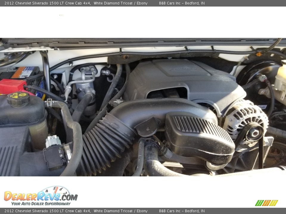 2012 Chevrolet Silverado 1500 LT Crew Cab 4x4 White Diamond Tricoat / Ebony Photo #15