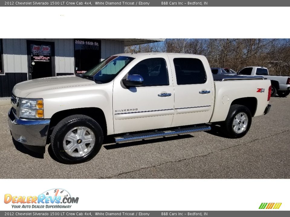 2012 Chevrolet Silverado 1500 LT Crew Cab 4x4 White Diamond Tricoat / Ebony Photo #16