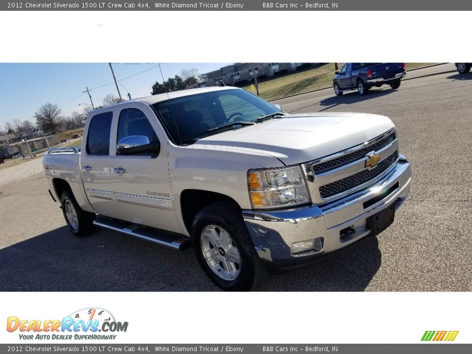 2012 Chevrolet Silverado 1500 LT Crew Cab 4x4 White Diamond Tricoat / Ebony Photo #17