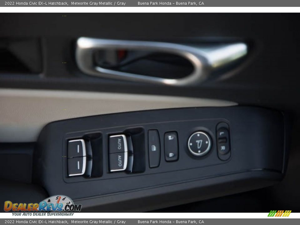 2022 Honda Civic EX-L Hatchback Meteorite Gray Metallic / Gray Photo #34