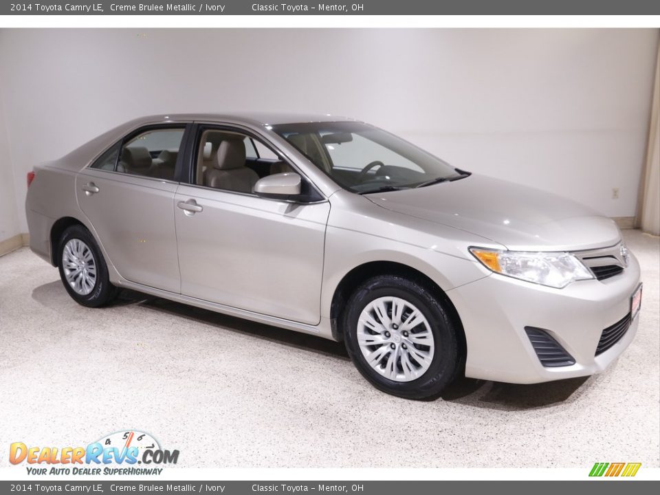 2014 Toyota Camry LE Creme Brulee Metallic / Ivory Photo #1