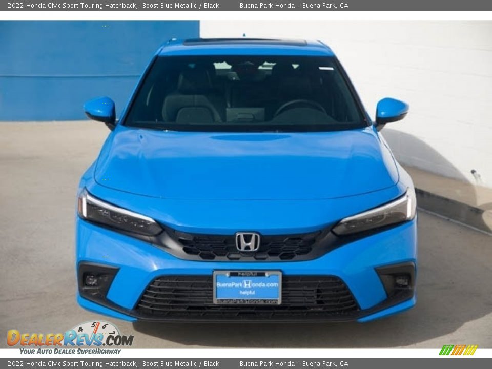 2022 Honda Civic Sport Touring Hatchback Boost Blue Metallic / Black Photo #3