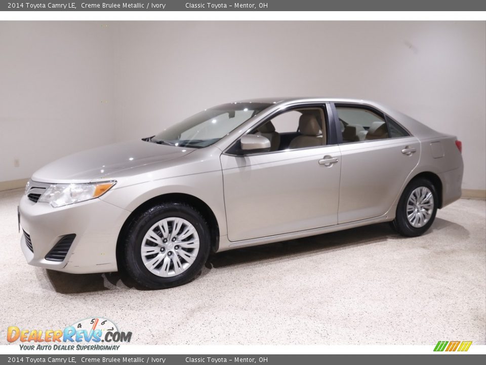 2014 Toyota Camry LE Creme Brulee Metallic / Ivory Photo #3