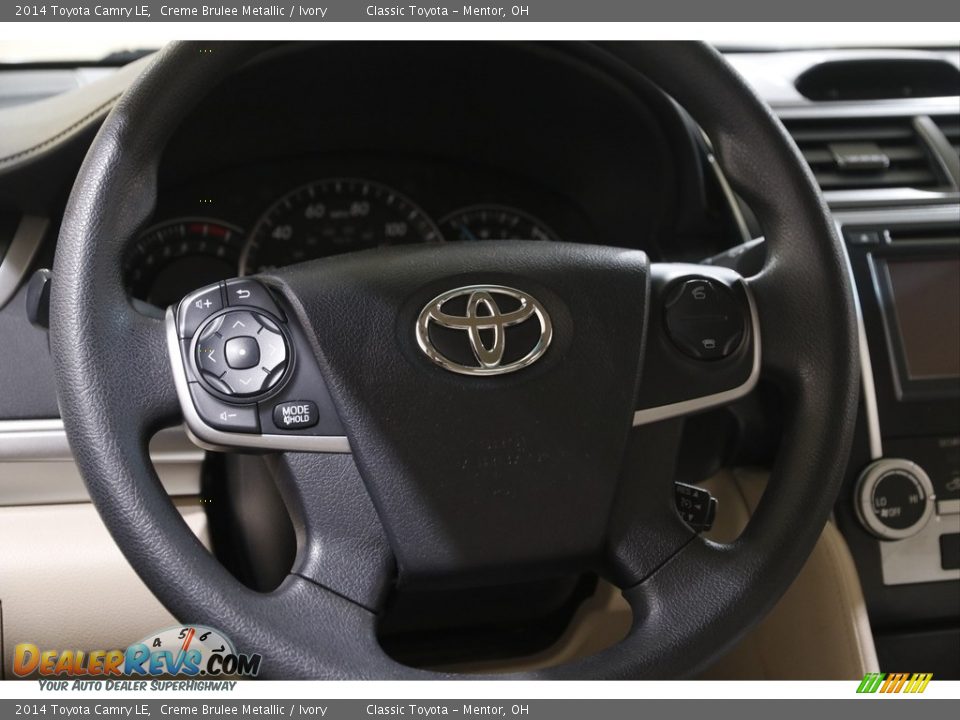 2014 Toyota Camry LE Creme Brulee Metallic / Ivory Photo #7