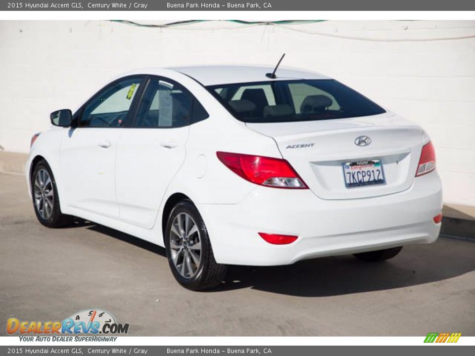 2015 Hyundai Accent GLS Century White / Gray Photo #2