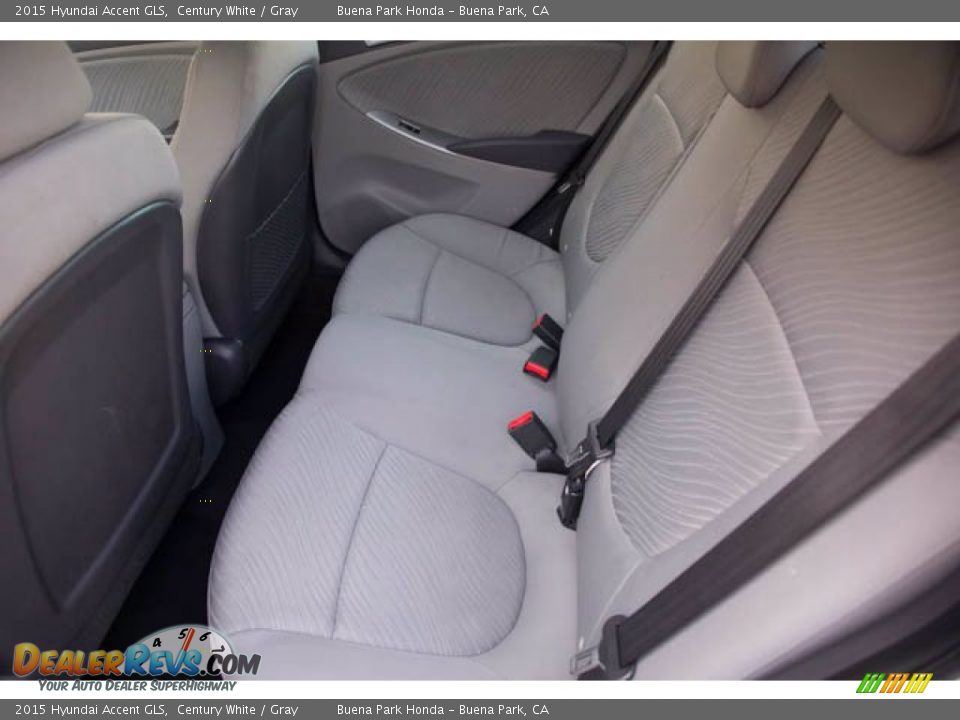 2015 Hyundai Accent GLS Century White / Gray Photo #4