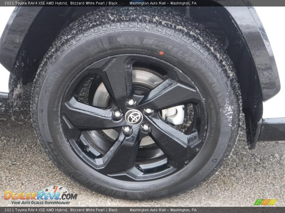 2021 Toyota RAV4 XSE AWD Hybrid Blizzard White Pearl / Black Photo #13