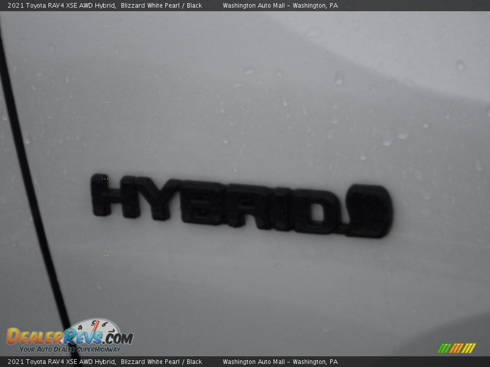 2021 Toyota RAV4 XSE AWD Hybrid Blizzard White Pearl / Black Photo #14