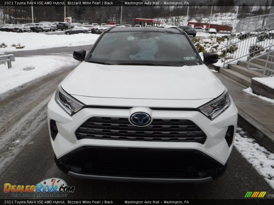 2021 Toyota RAV4 XSE AWD Hybrid Blizzard White Pearl / Black Photo #15