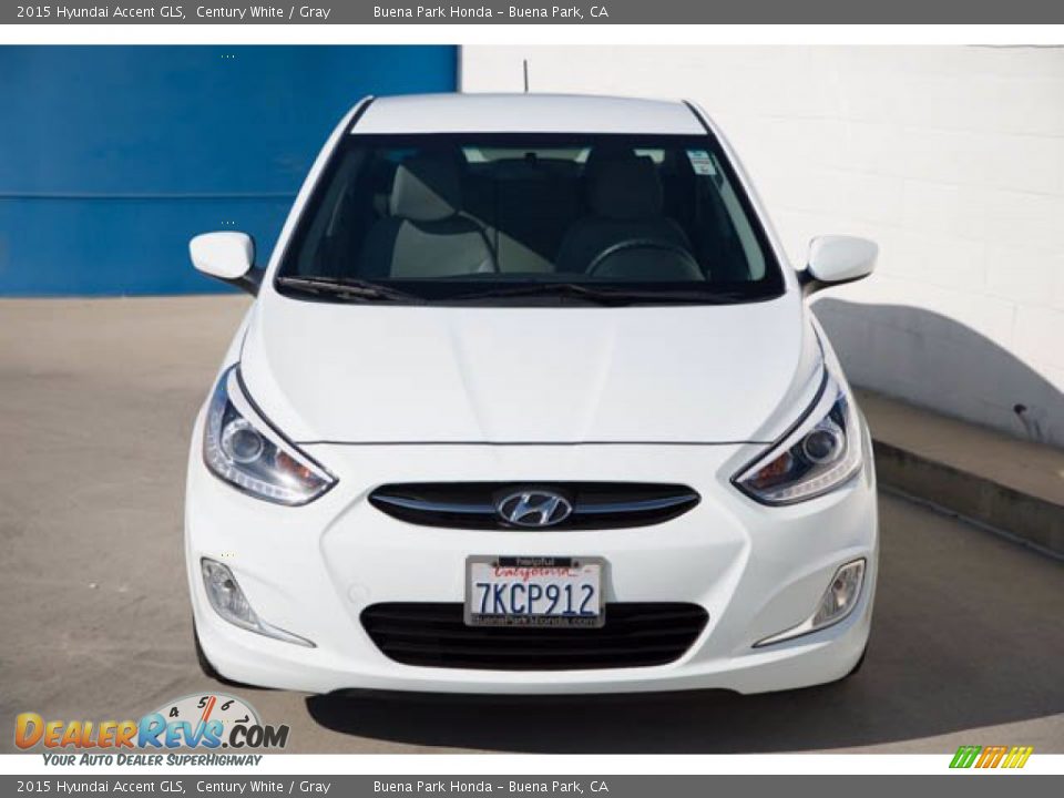 2015 Hyundai Accent GLS Century White / Gray Photo #7