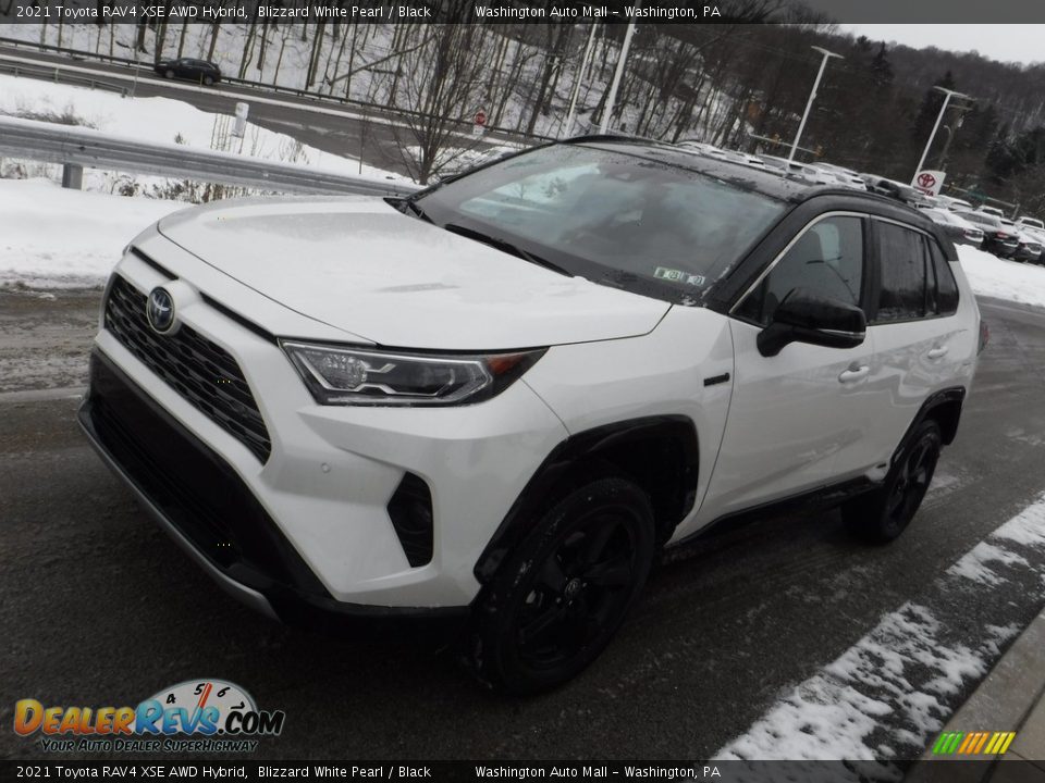 2021 Toyota RAV4 XSE AWD Hybrid Blizzard White Pearl / Black Photo #16