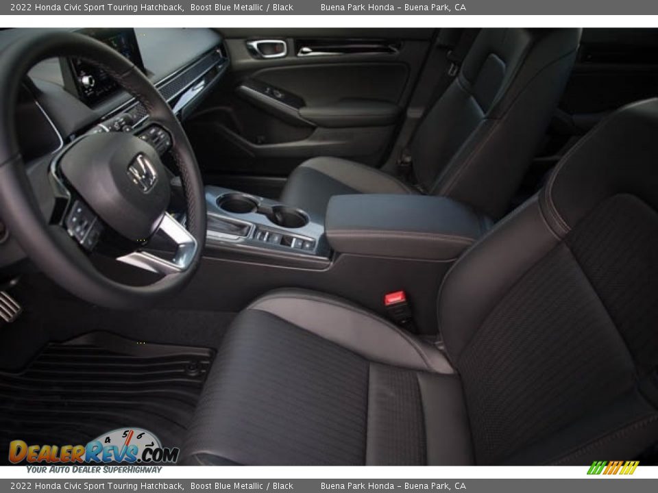 2022 Honda Civic Sport Touring Hatchback Boost Blue Metallic / Black Photo #15