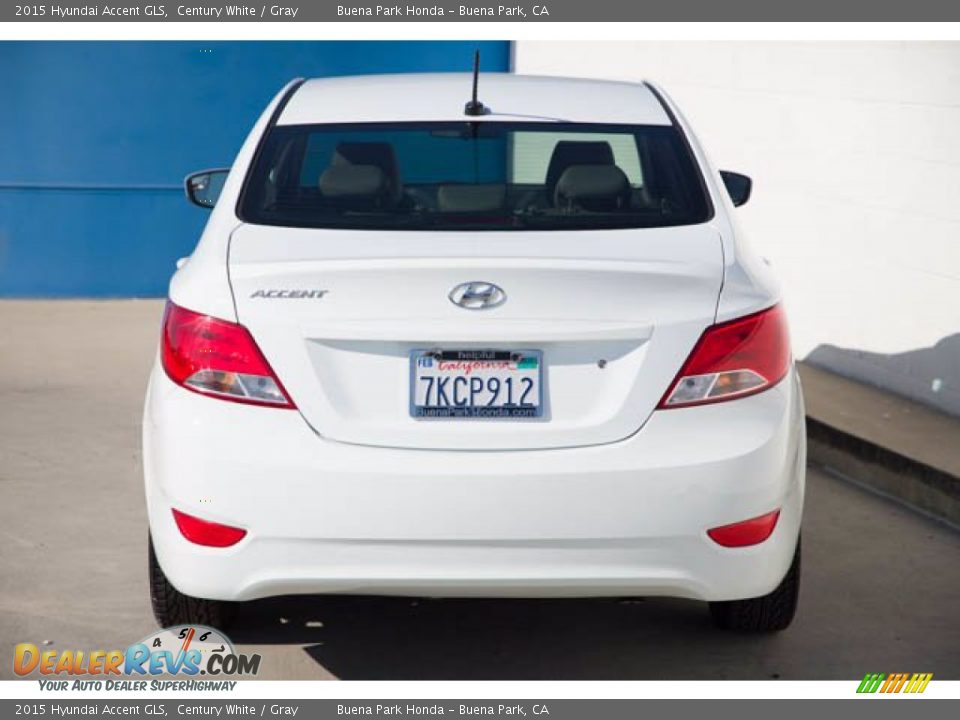 2015 Hyundai Accent GLS Century White / Gray Photo #9