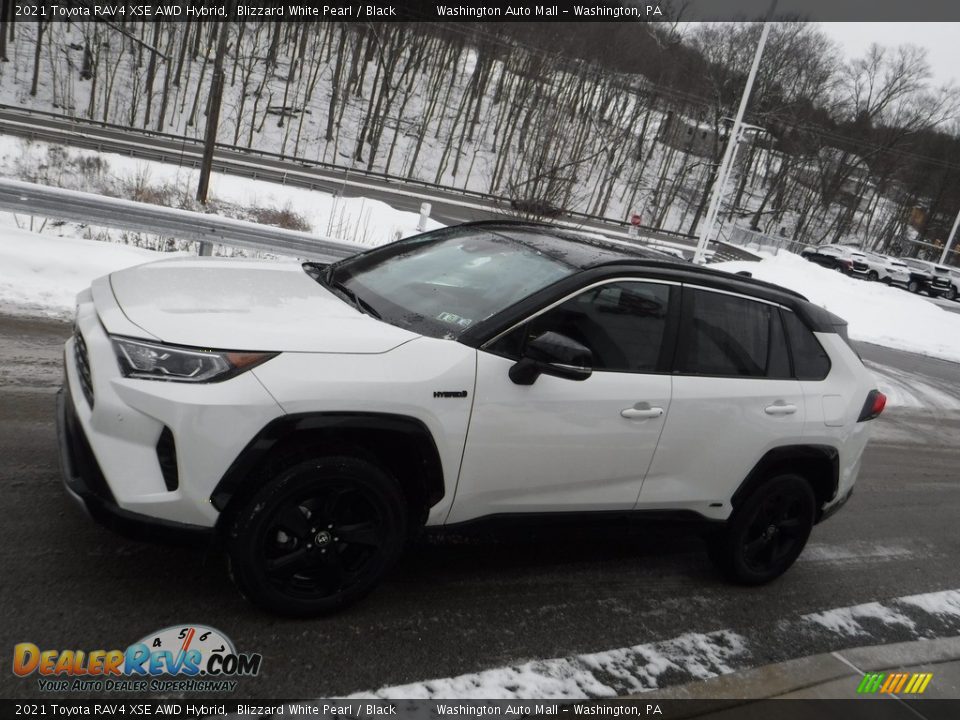 2021 Toyota RAV4 XSE AWD Hybrid Blizzard White Pearl / Black Photo #18