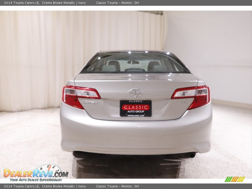 2014 Toyota Camry LE Creme Brulee Metallic / Ivory Photo #17