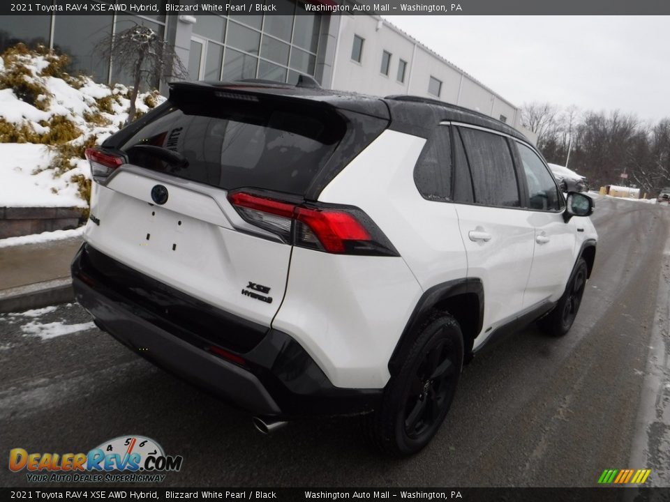 2021 Toyota RAV4 XSE AWD Hybrid Blizzard White Pearl / Black Photo #21