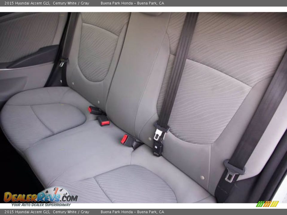 Rear Seat of 2015 Hyundai Accent GLS Photo #16