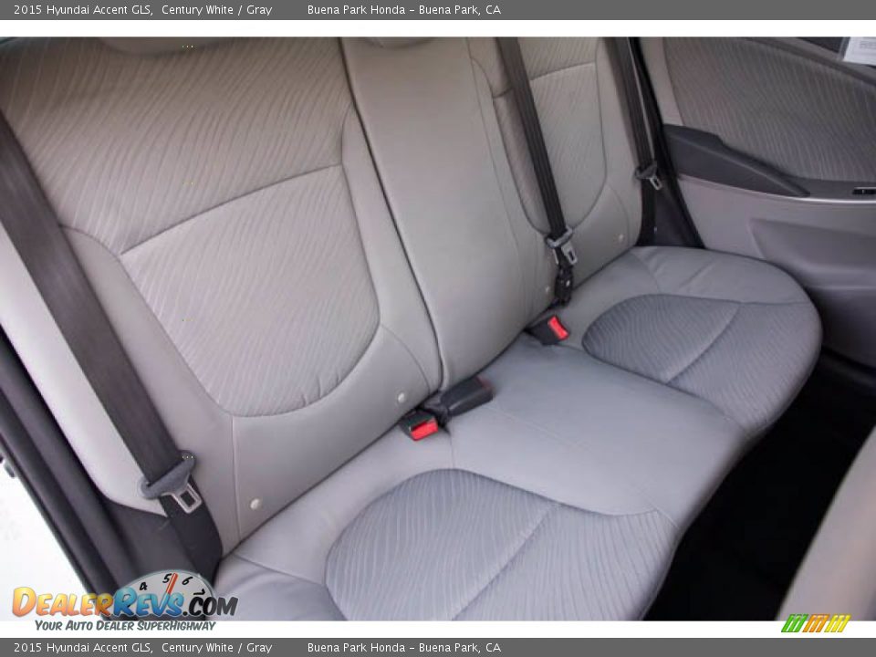 2015 Hyundai Accent GLS Century White / Gray Photo #19
